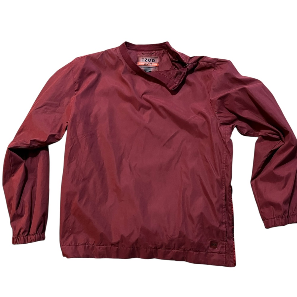 IZOD Men's size large extreme function golf wear Maroon Windbreaker.